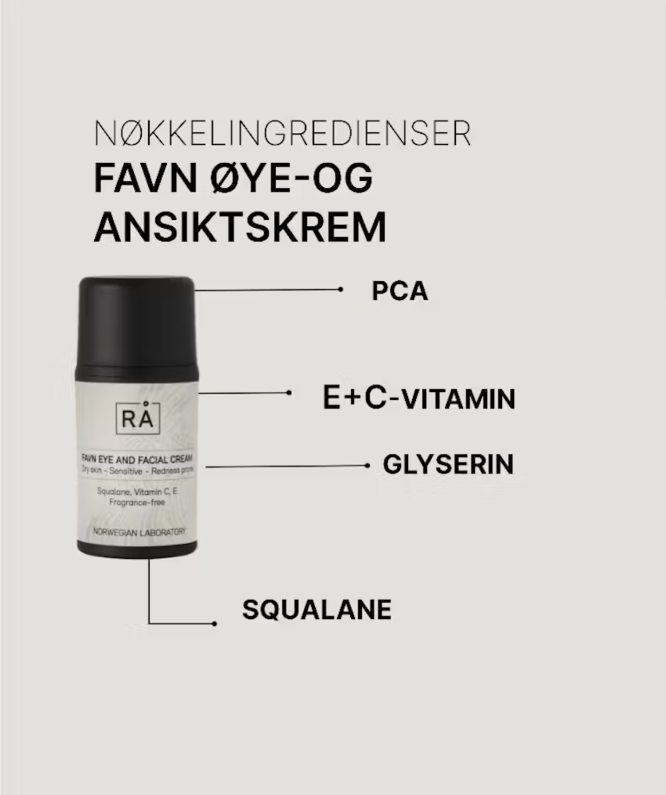 RÅ FAVN EYE AND FACIAL CREAM 50ml