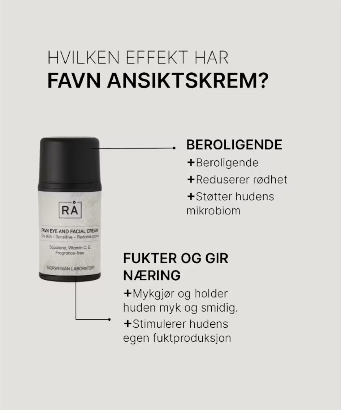 RÅ FAVN EYE AND FACIAL CREAM 50ml