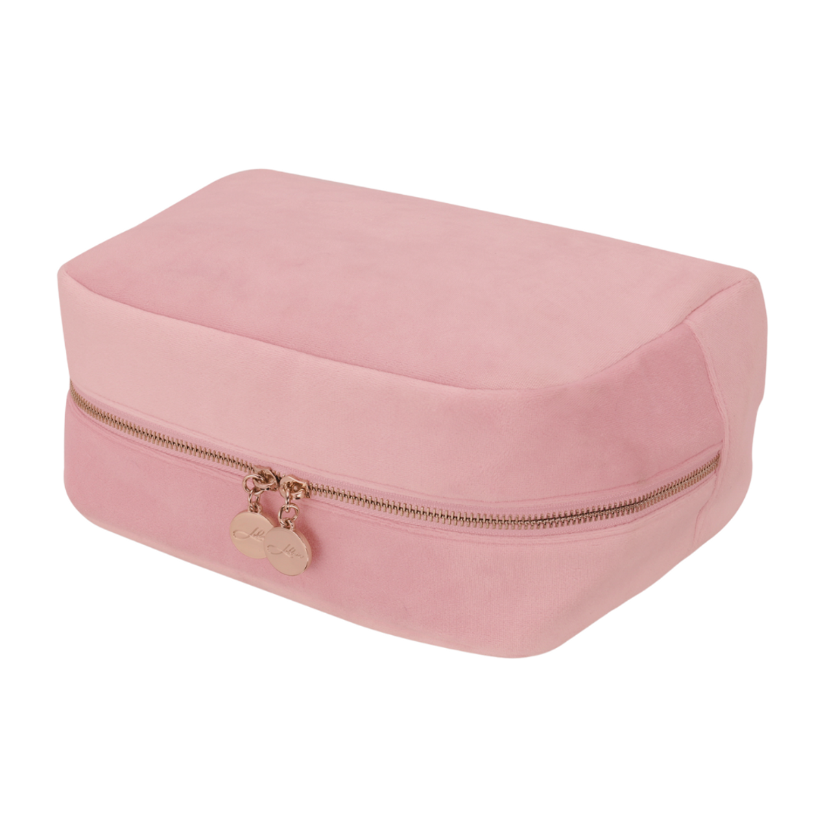 Toalettmappe - Rosa Velour