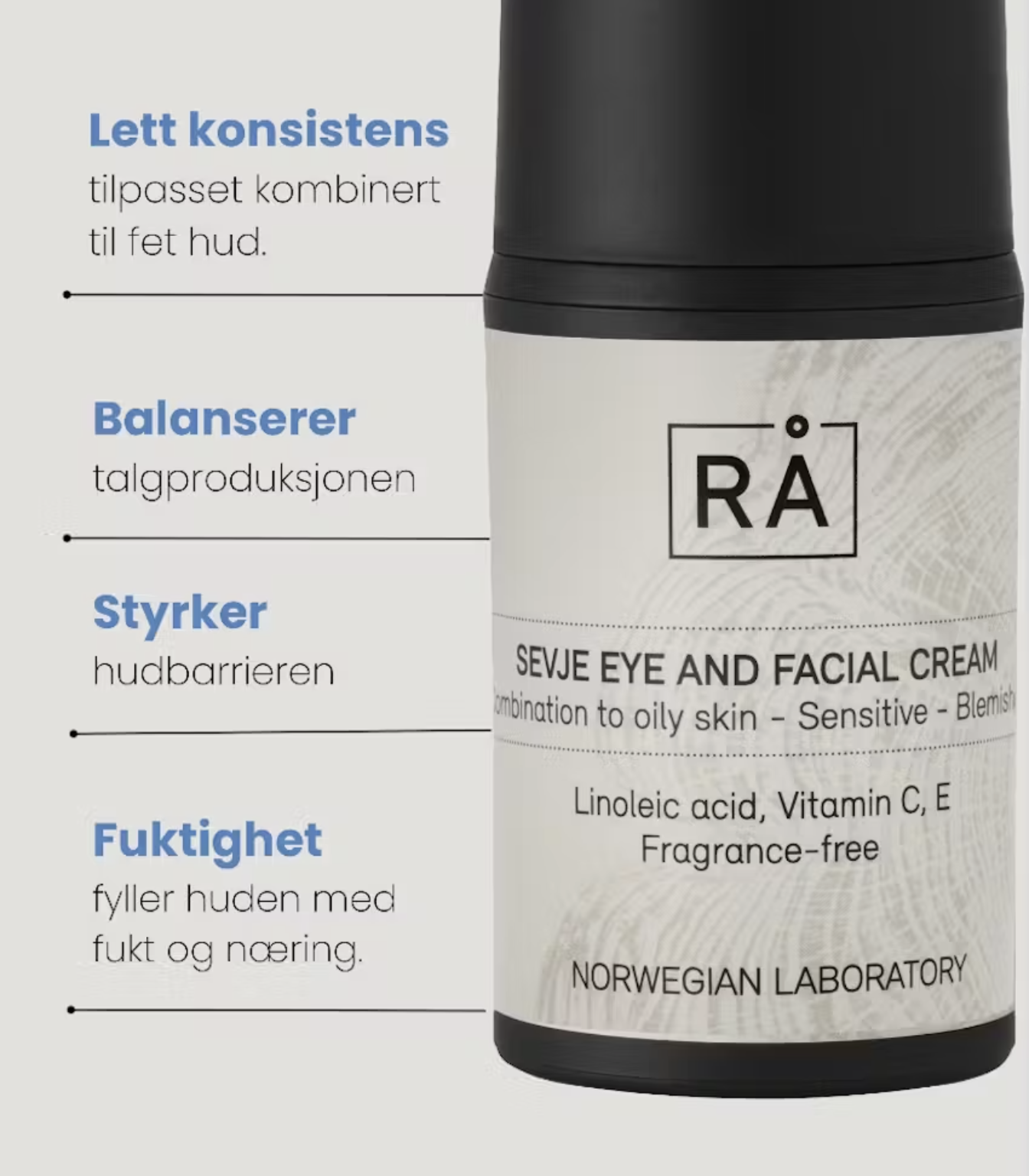 RÅ SEVJE EYE AND FACIAL CREAM 50ml